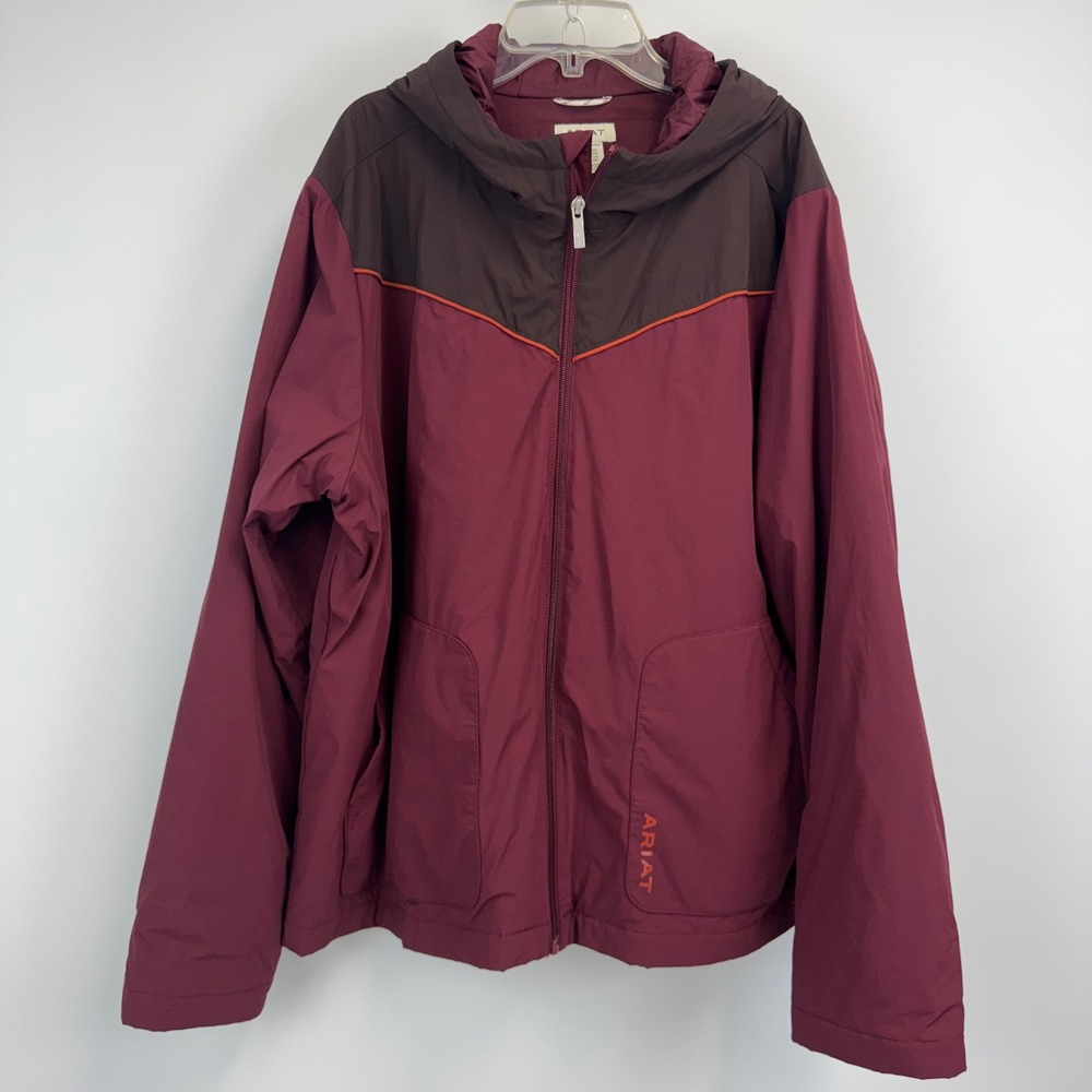 Ariat‎ Womens Pioneer StretchShell Jacket XXL Burgundy Water Resistant 10052438
